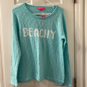 Lilly Pulitzer Danette Sweater in Sea Glass Aqua